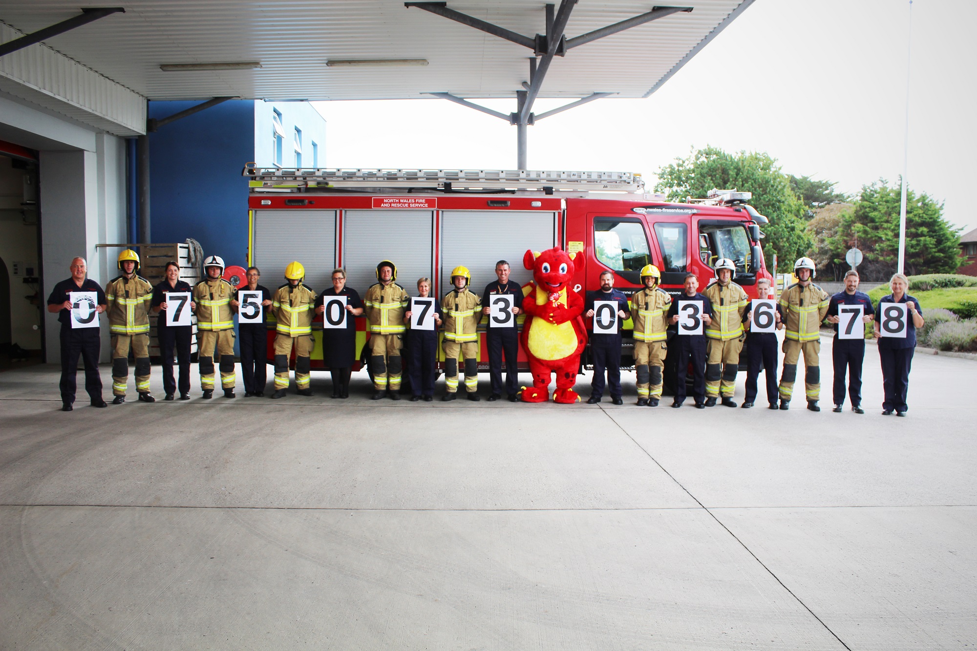 Text number SWC Rhif testun gyda staff